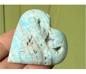 Caribbean Blue Calciet hart A+ kwaliteit 
