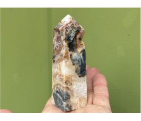 Zebra kwarts met druzy kristallen uit Indonesië