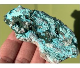 (Plankiet) Chrysocolla met Malachiet uit Congo