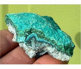 (Plankiet) Chrysocolla met Malachiet uit Congo