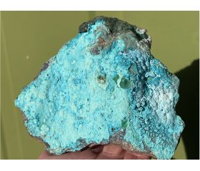 (Plankiet) Chrysocolla met Malachiet uit Congo