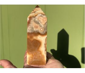 Aragoniet obelisk uit Madagaskar