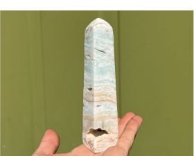 Caribbean Blue Calciet Obelisk punt