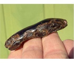 Amber - Blauwe Barnsteen uit Indonesië half gepolijst