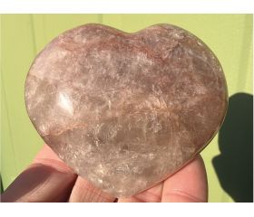 Hematoide kwarts - Red Healer Lemurian hart