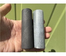 Shungite met Karelisch Steatiet harmoniser handcilinder set