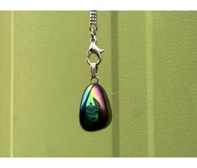 Titanium Aqua Aura Kwarts hanger 