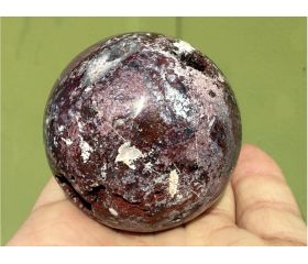 Jaspis rood met Druzy uit Indonesië