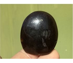Kneusjeshoek Amber - Blauwe Barnsteen uit Indonesië 