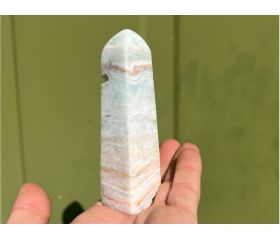 Caribbean Blue Calciet Obelisk punt