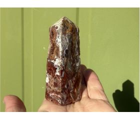 Jaspis rood met Druzy uit Indonesië