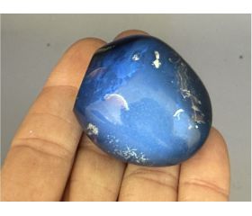 Amber - Blauwe Barnsteen uit Indonesië 