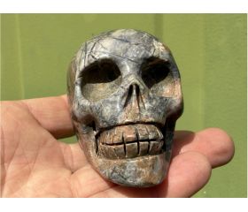 Rhodoniet skul schedel uit Peru