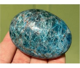 Apatiet blauw handsteen groot XL