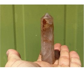 Hematoide kwarts - Red Healer Lemurian obelisk 