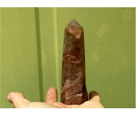 Hematoide kwarts - Red Healer Lemurian obelisk 