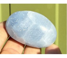Blauwe Calciet handsteen 