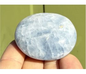 Blauwe Calciet handsteen 