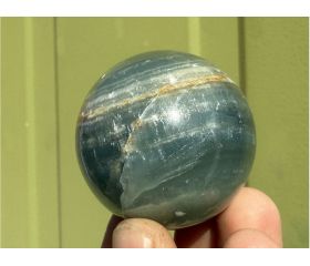 Blauwe Onyx Aragoniet - Lemurian Aquatine  bol 