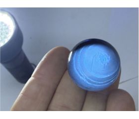 Amber - Blauwe Barnsteen uit Indonesië bol