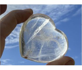 Bergkristal hart uit Madagaskar 
